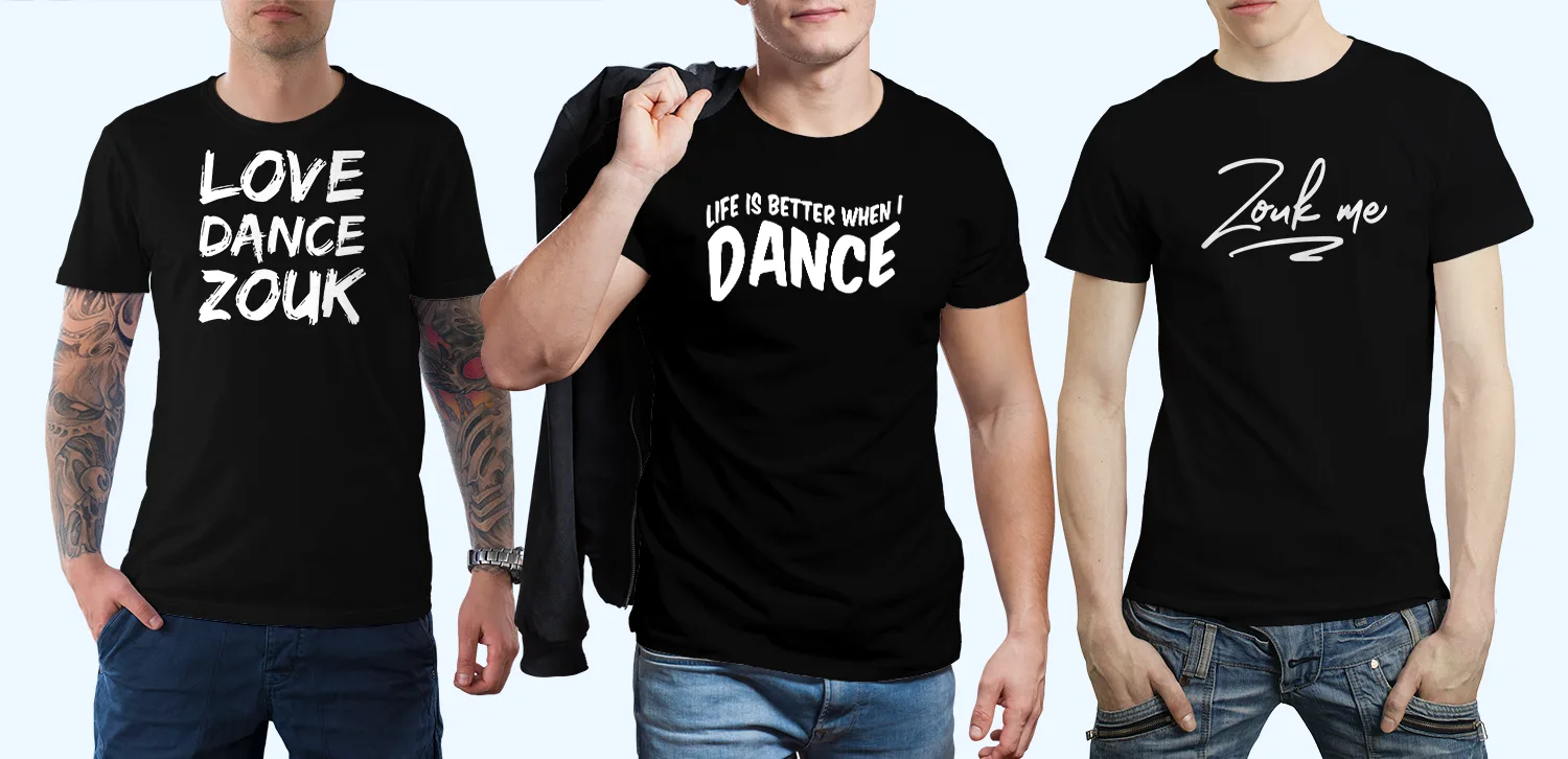 Men's Zouk t-shirts you’ll want to wear again and again. Men's Zouk t-shirts you’ll want to wear again and again.